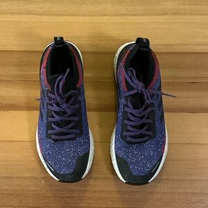 Adidas Black and Blue Athletic Shoes